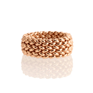 Buy rose-gold Chicco - 925 Italian Silver Ring, Plain, 10mm