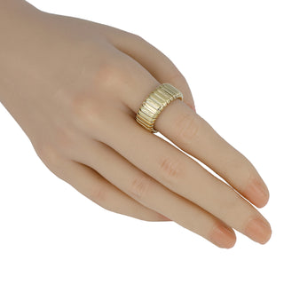 925 Italian Silver Ring, Tubogas, 9mm Flat, Plain