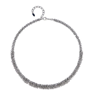 Buy rhodium 925 Italian Silver Necklace, Bollicine, 40+5cm