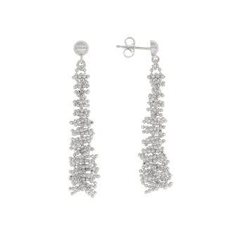Buy rhodium 925 Italian Silver Earrings, Bollicine