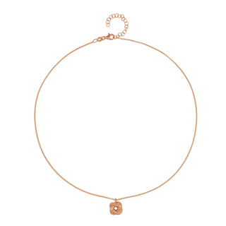 Buy rose-gold 925 Italian Silver Necklace ,Knot 10mm, Stardust Diamond Cut, 40+5cm
