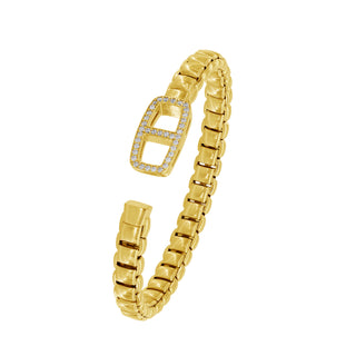925 Italian Silver Bangle, Everlink, 7mm, Marina Element