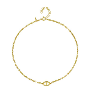 925 Italian Silver Necklace, Marina, 15x10mm, 40+5cm