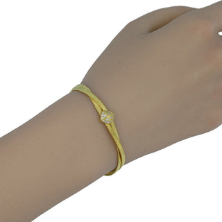 925 Italian Silver Bracelet, Spiral, 2.6mmX2, Cubic Zirconia, 16+3cm